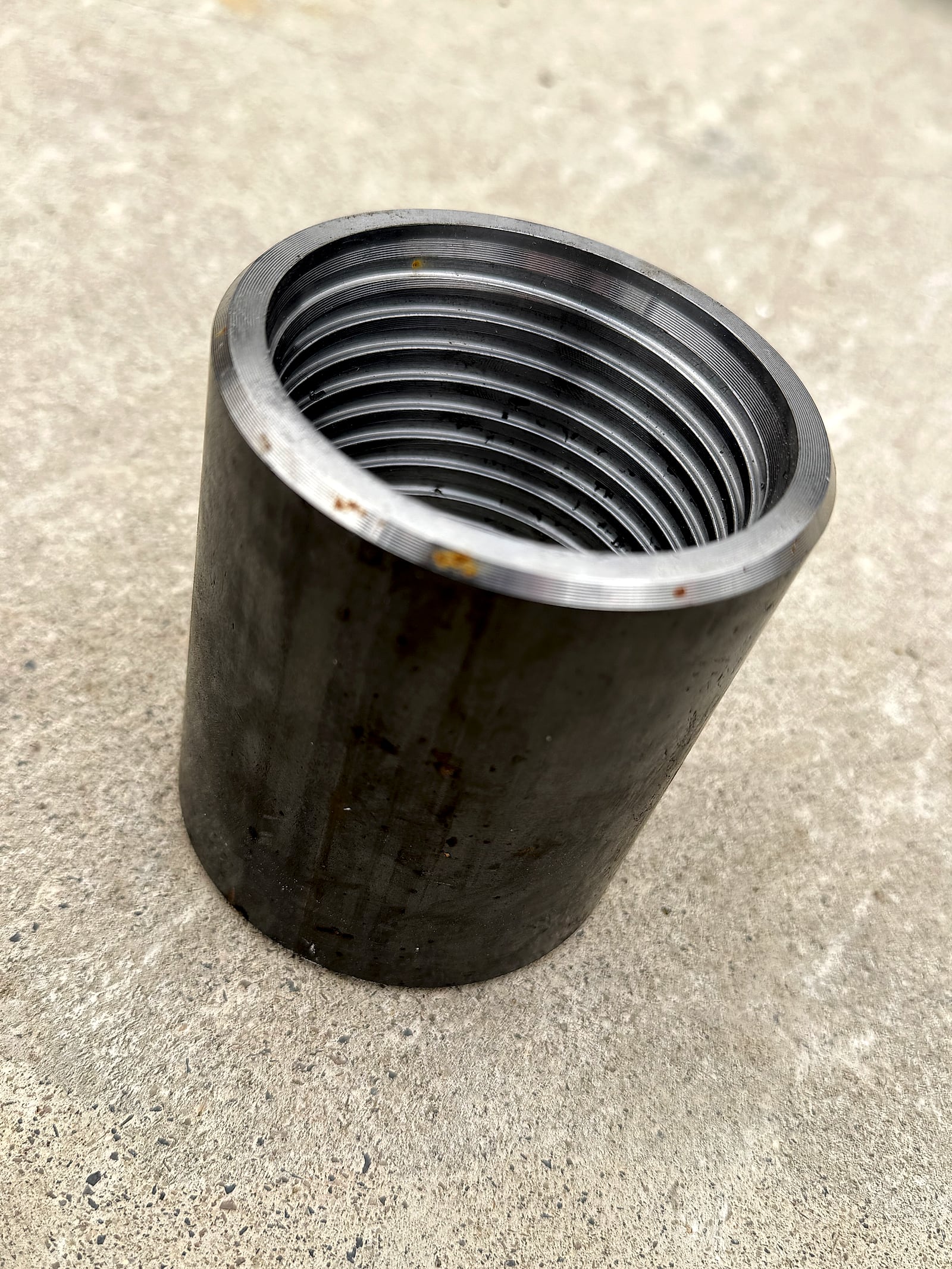 Manchon fileté pour tube micropieu Ø 73 mm